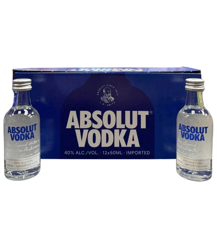 Absolut Vodka Mini Shooters 50mL 12 Pack